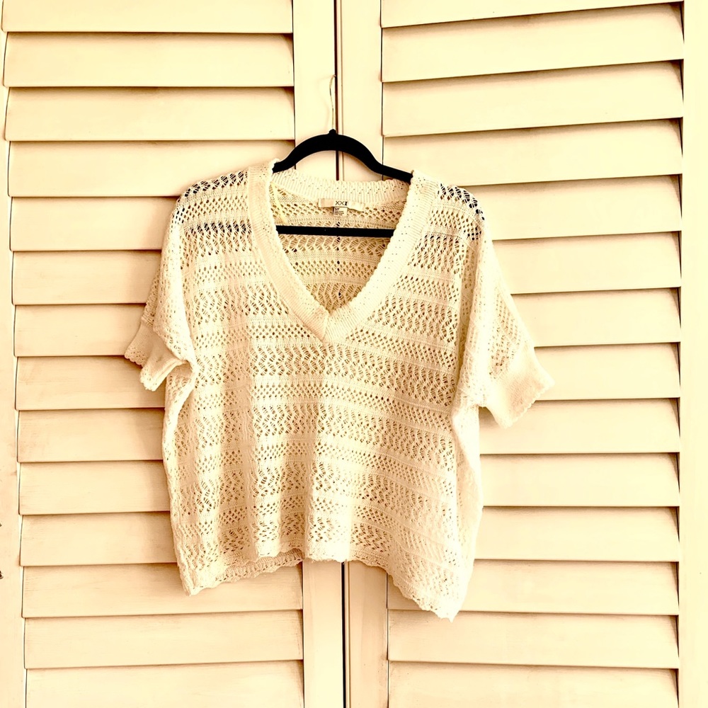 Forever 21 Crochet Knit Top